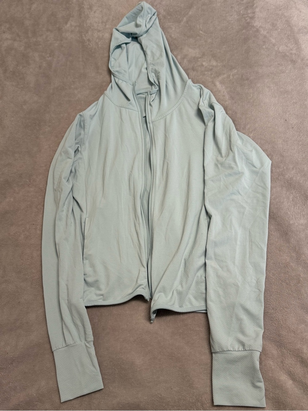 Uniqlo Pale Blue Hooded Zip Jacket